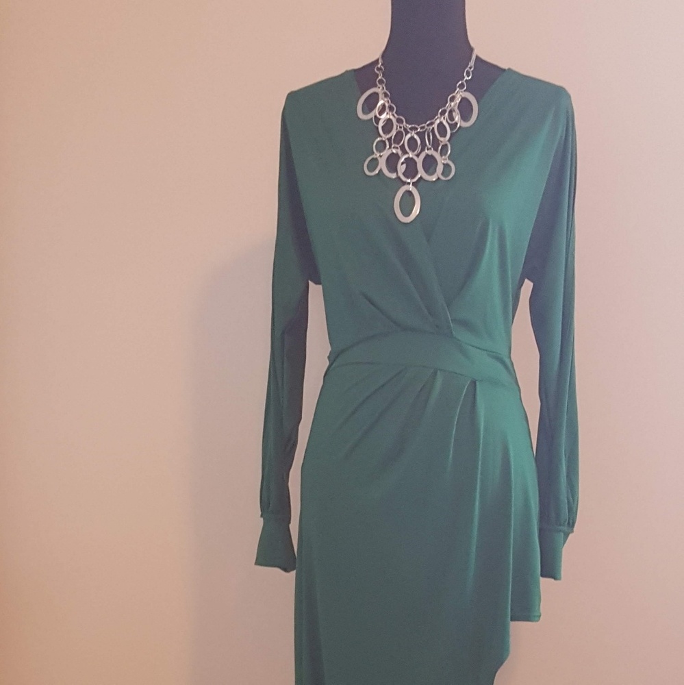 Beautiful Long Sleeve Asymmetrical Dress